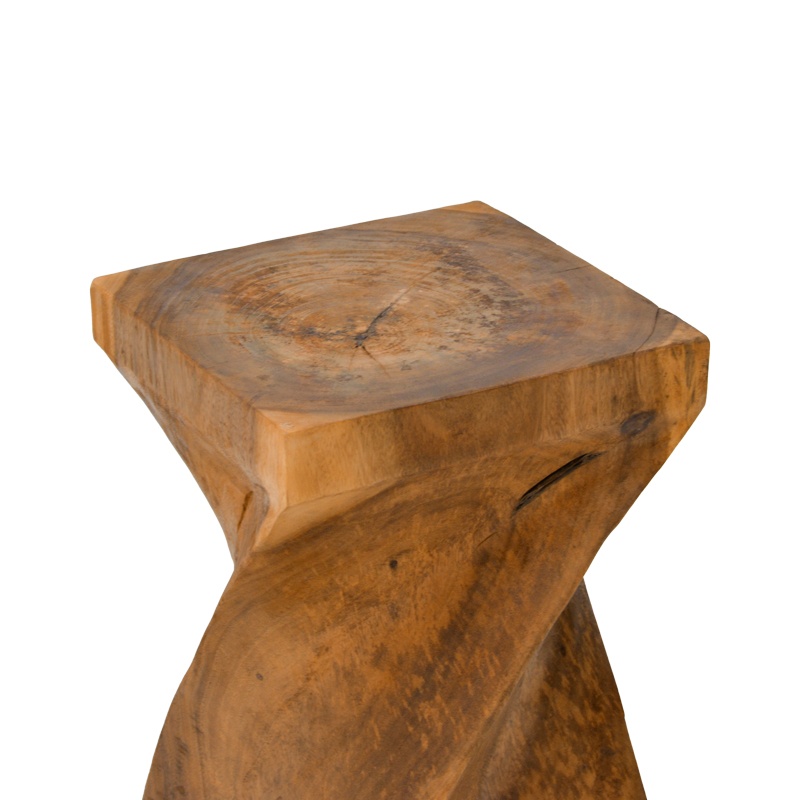 Taburet lemn masiv, Cruz, Pako, Natural 35x35x60 cm - 3