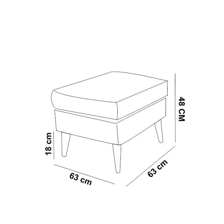 Taburet Sofia, Gri - 3 | YEO