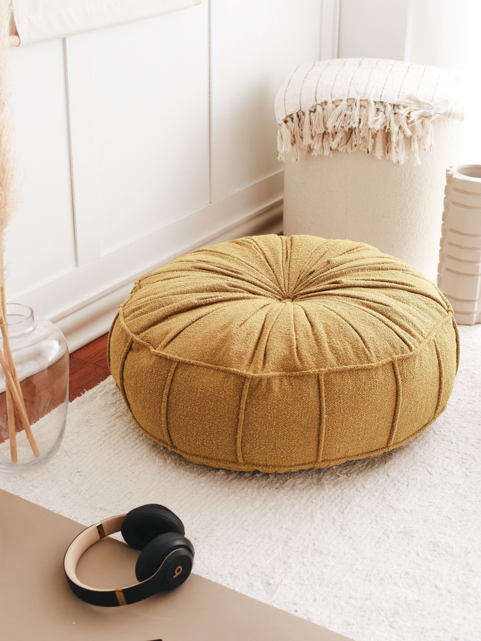Taburet Vintage Galben