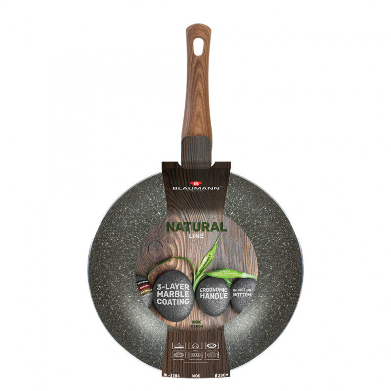 Tigaie Wok, 28 cm, Natural Line BL-3384 - 1 | YEO