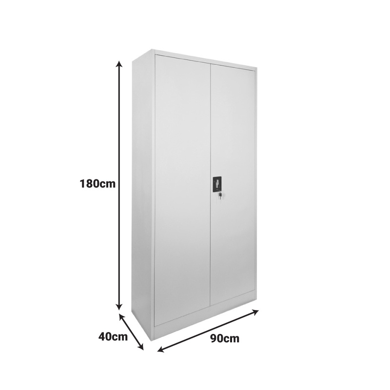 Vestiar din metal Ugren Gri deschis 90x40x180 cm