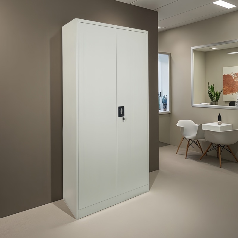 Vestiar metal cu seif Zogi Gri deschis 90x45x180 cm - 1 | YEO