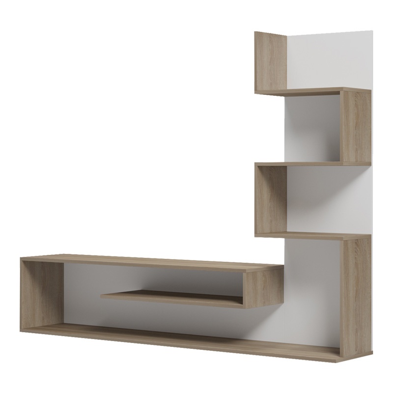 Ansamblu comoda TV Cazenda Sonoma 160x29x126 cm - 3 | YEO