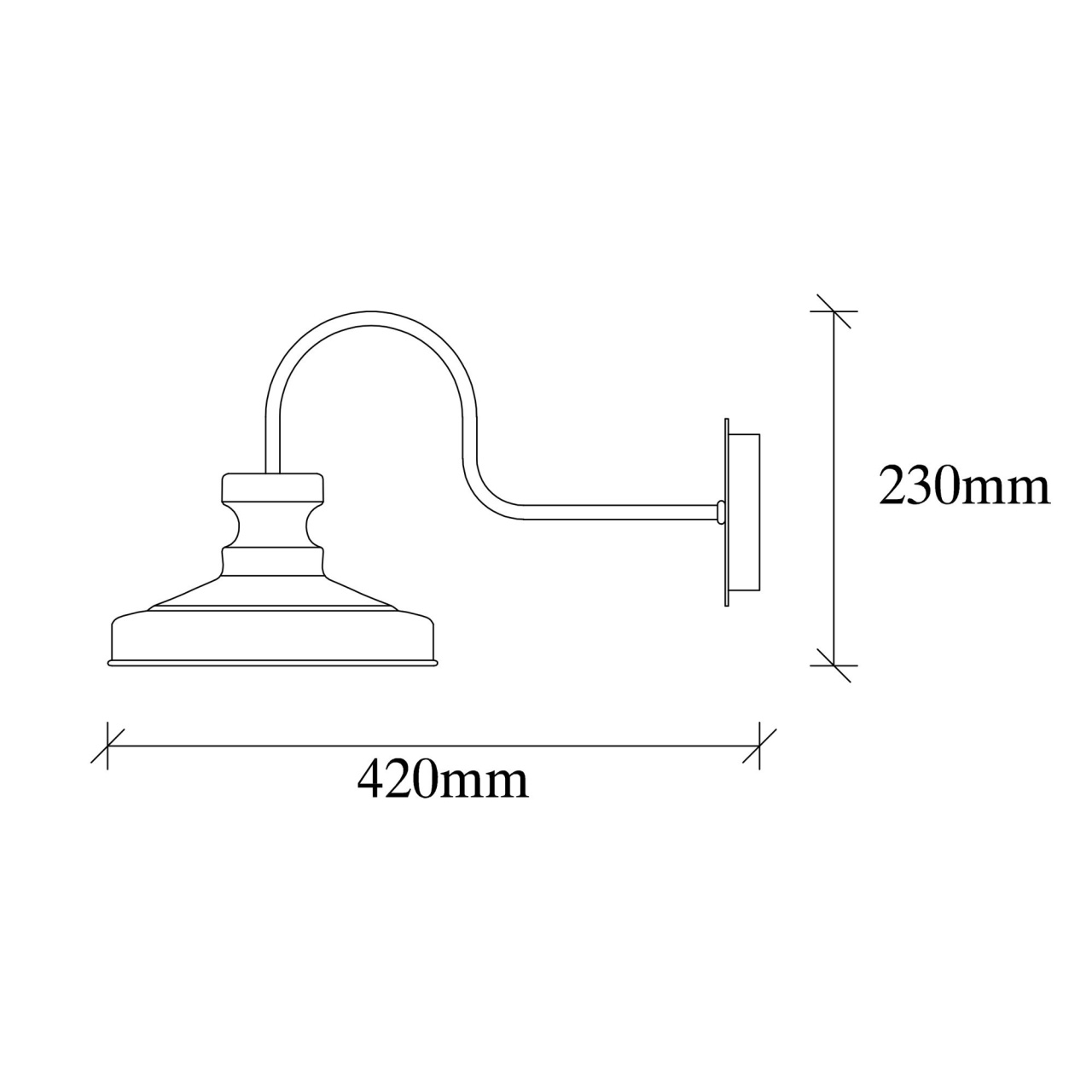 Aplica Berceste Auriu 22x42x23 cm - 2 | YEO