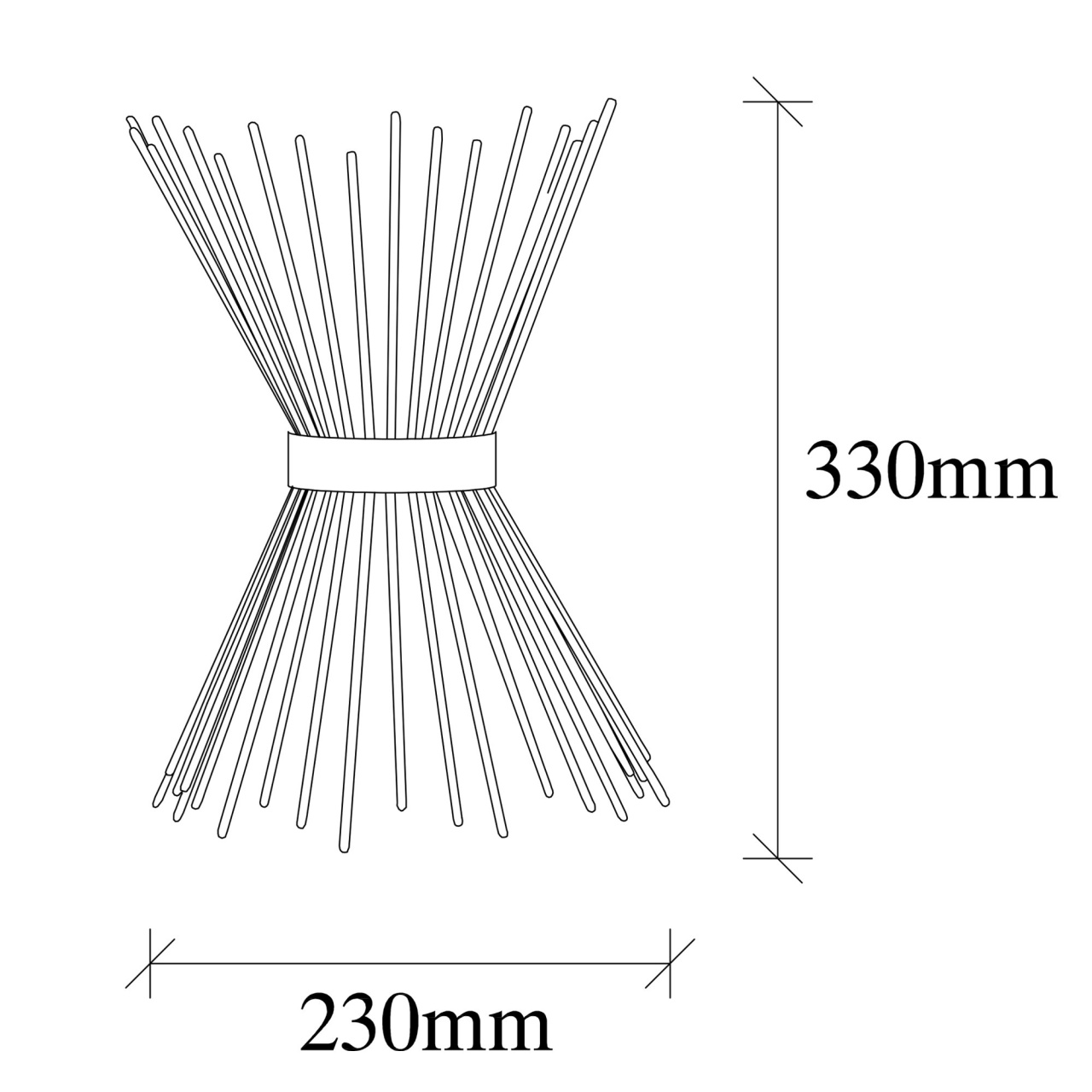 Aplica GMN Maro 23x16x33 cm