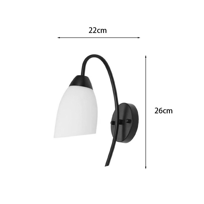 Aplica LED Berak Negru 10x10x17 cm