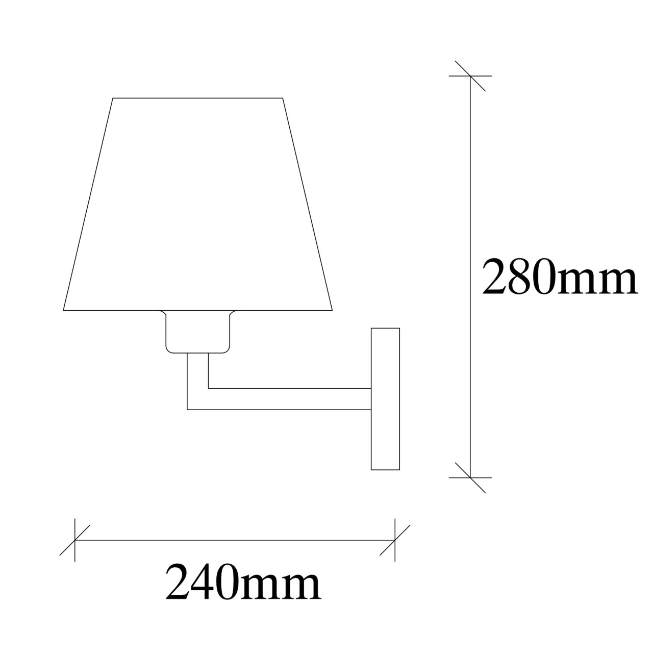 Aplica Profil Auriu 24x19x28 cm - 2 | YEO