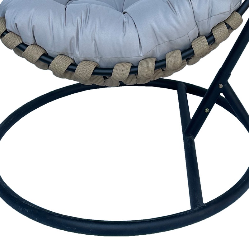 Balansoar Makito, Pako World, Negru, PVC, Bej-Gri, 100x105x195 cm