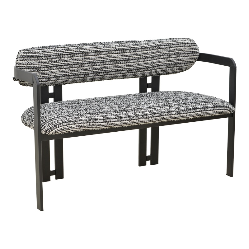Banca Berdona Pako Negru 120x47x78 cm