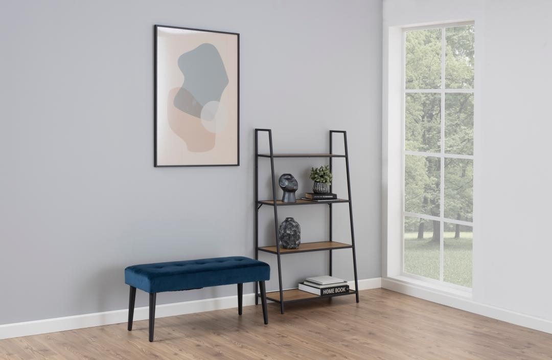 Banca Glory, Albastru, 45x95x38 cm
