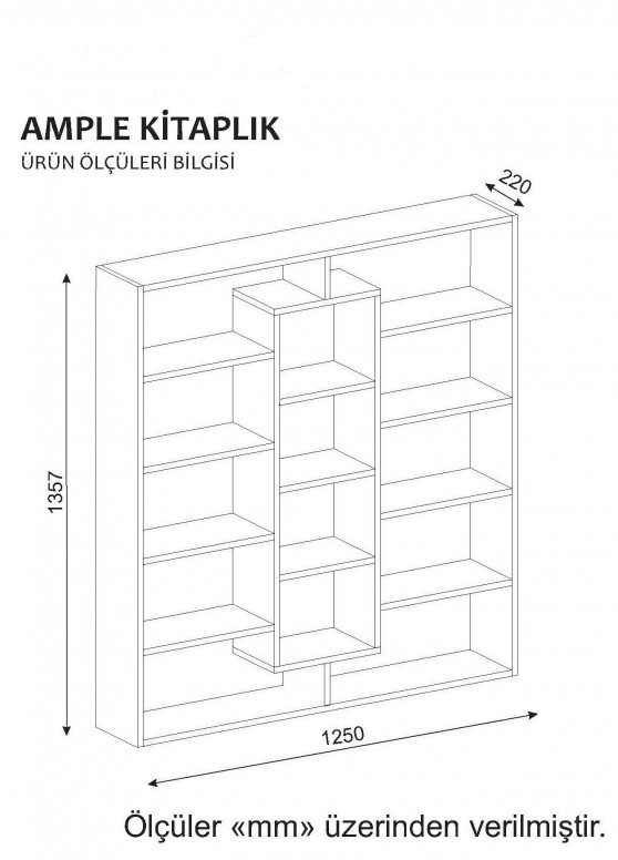 Biblioteca Ample Walnut - 2 | YEO