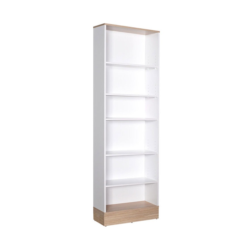 Biblioteca Bator, Pako World, Stejar-Alb, 60x26x197 cm