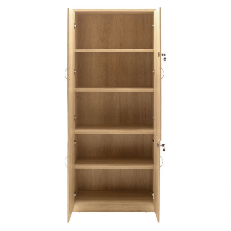 Biblioteca cu patru usi din lemn Amazon sonoma 80x40x200cm - 2 | YEO