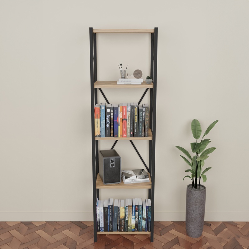 Biblioteca Glase Pako World Stejar 40x30x150 cm - 1 | YEO