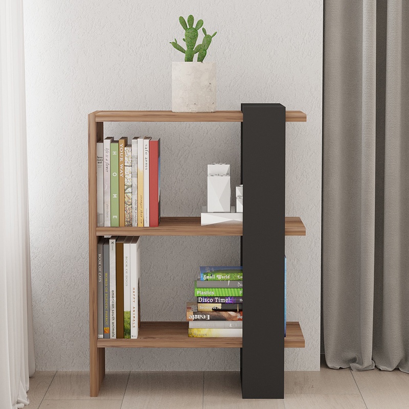 Biblioteca Maverick, Pako World, Sonoma-Antracit, 51x25x70 cm - 2 | YEO