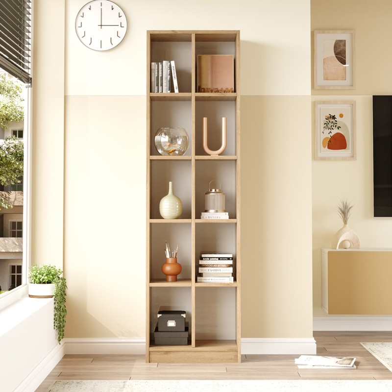 Biblioteca Otec, Pako World, Natural, 51x25x180 cm - 2 | YEO