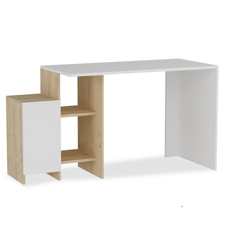 Birou Kely Alb - Oak 113x55x74 cm