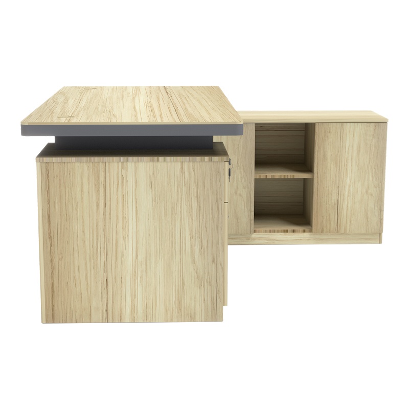 Birou pe colt drapta V2 Lotus Natural 200x160x76 cm