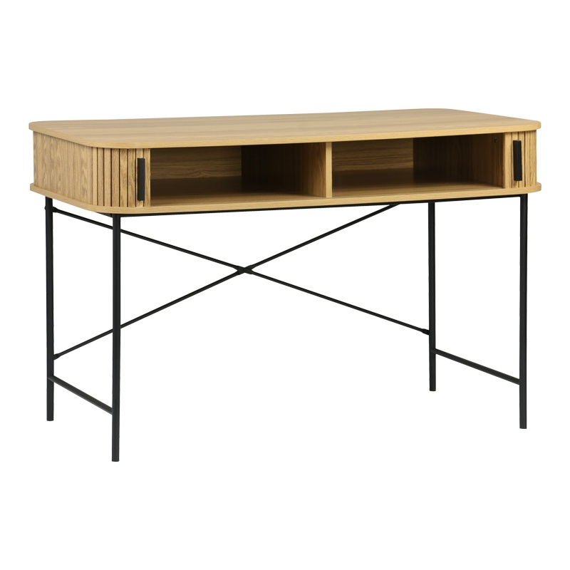 Birou Scandi, Pako World, MDF/Metal, Natural, 120x60x76 cm - 2 | YEO