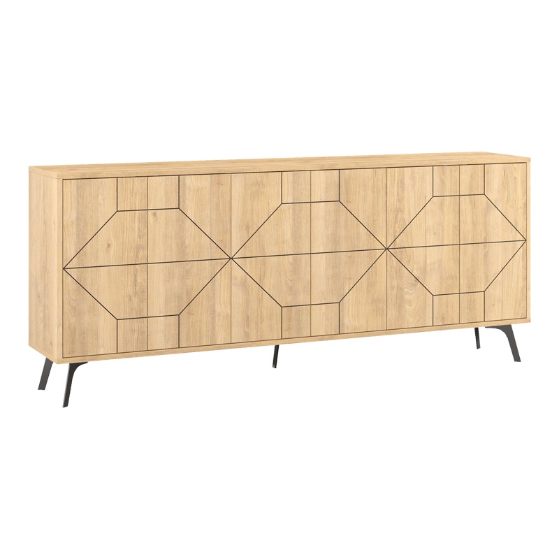 Bufet Bufel, Pako World, Natural, 181x35x77 cm