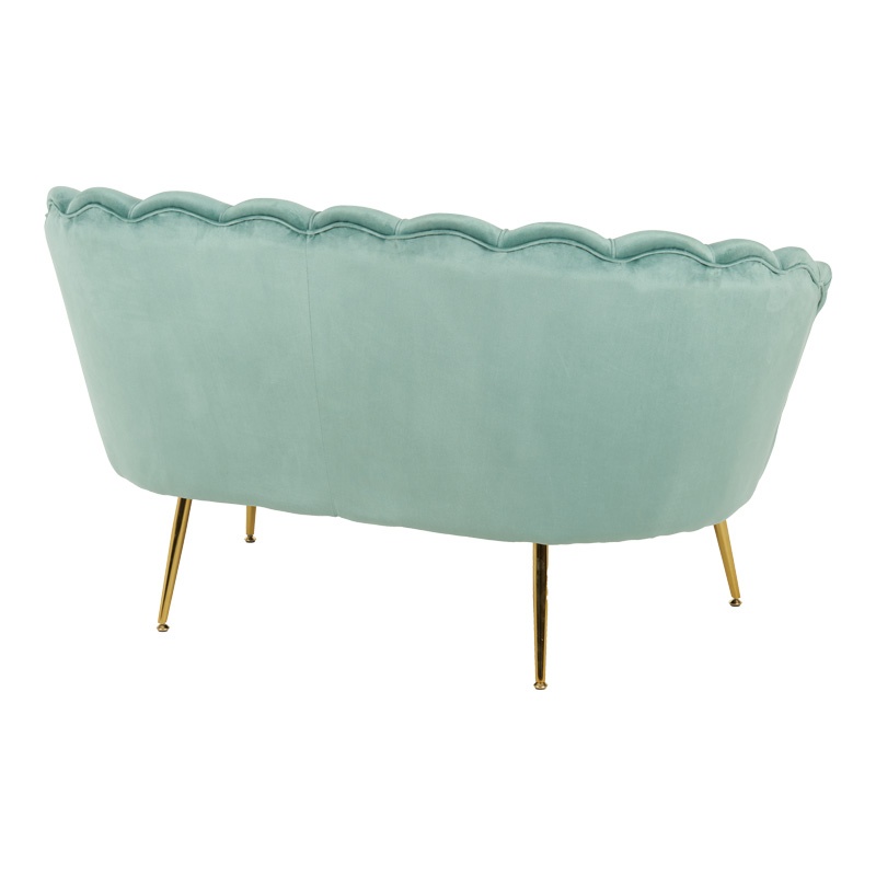 Canapea cu 2 locuri Daimon Verde deschis 134x70x77 cm - 1 | YEO