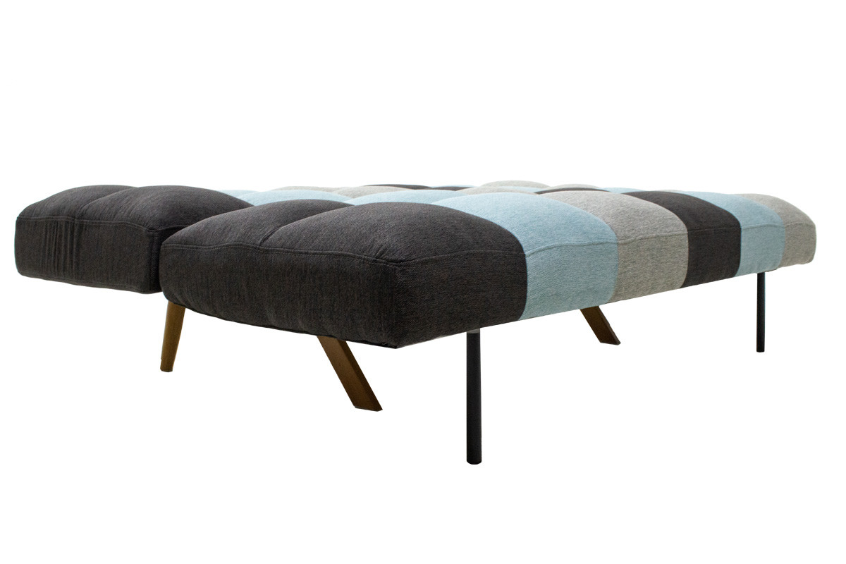Canapea extensibila 3 locuri Freddo material textil multicolora 182x81x84 cm
