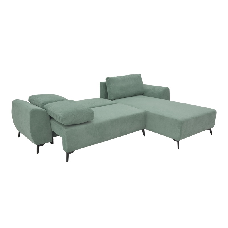 Canapea extensibila 3 locuri, Pako World, Textil, Mint, 286x204x93 cm - 1 | YEO