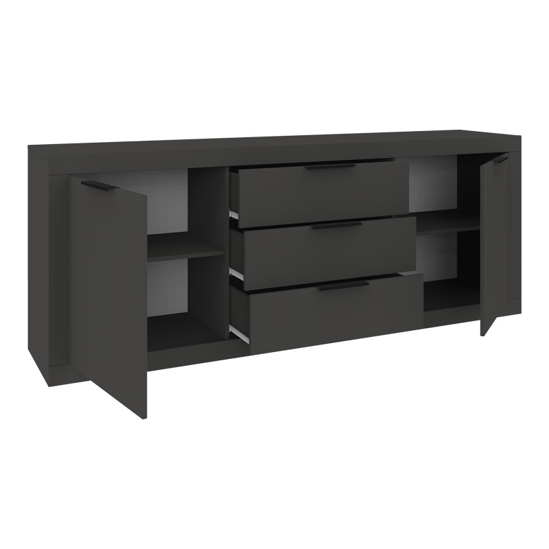 Comoda Doha Gri inchis 210x45x80.5 cm - 2 | YEO