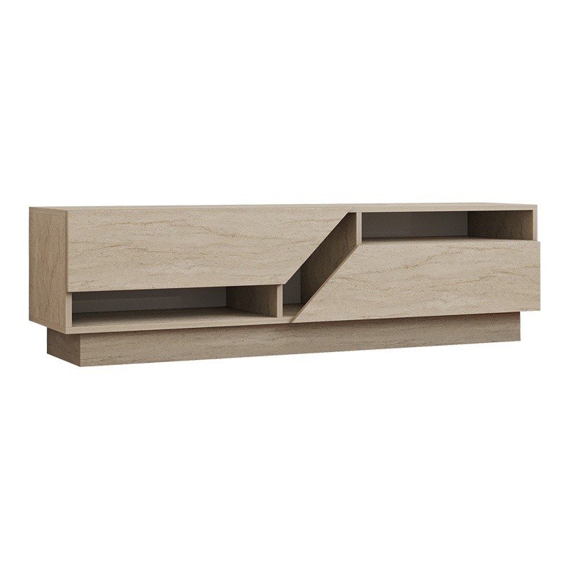 Comoda TV Cogo, Pako World, Travertin, 160x40x45 cm