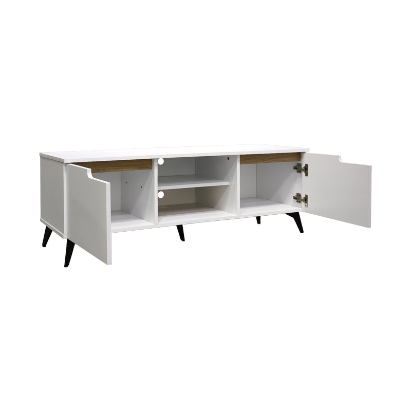 Comoda TV, Kemvio, Pako, Alb 120x38x44 cm - 2
