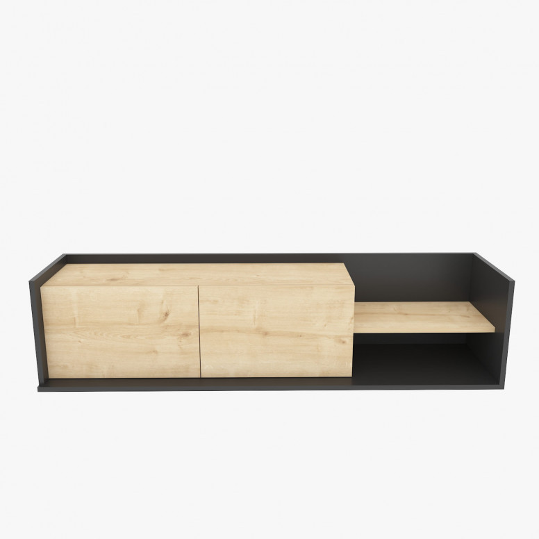 Comoda TV Krog - Antracit, Oak - 3 | YEO