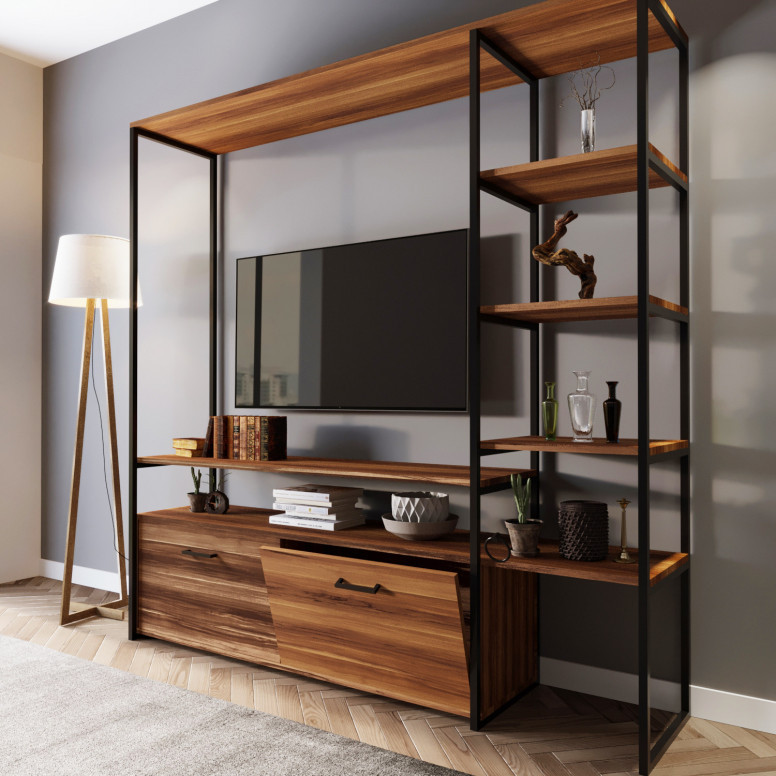 Comoda TV NigaranTvÜnitesiL556 Walnut - 1 | YEO