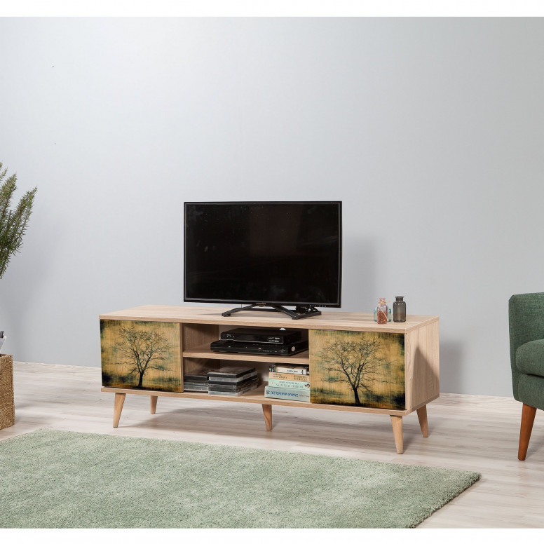 Comoda TV Truva-729 Sonoma Oak - 2 | YEO