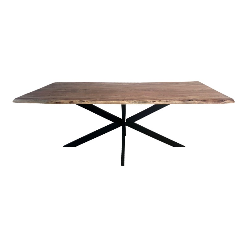 Consola Miles Boho, Pako World, lemn masiv de salcam, Grosime 3.7 cm, Natural, 180x90x76 cm - 2 | YEO