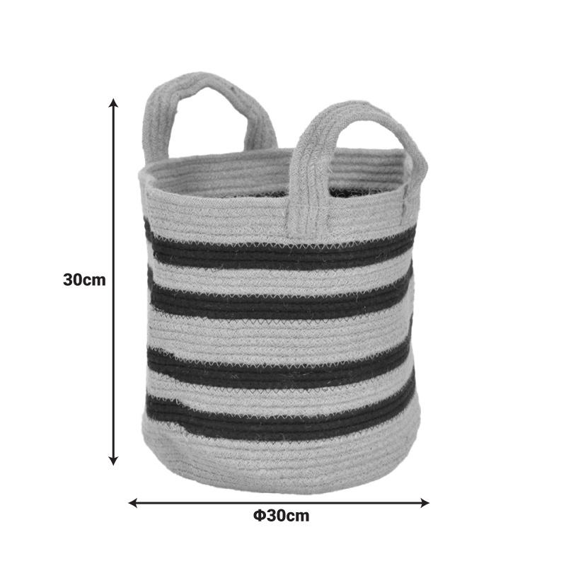 Cos decorativ Mibra Negru 30x30x30 cm