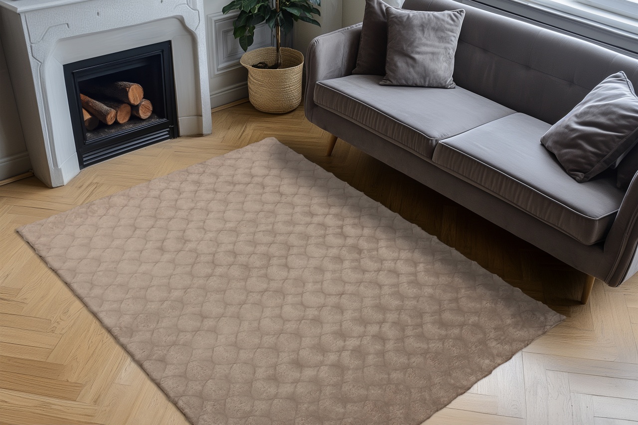 Covor Diamond Cut Taupe 200x290 cm - 2 | YEO