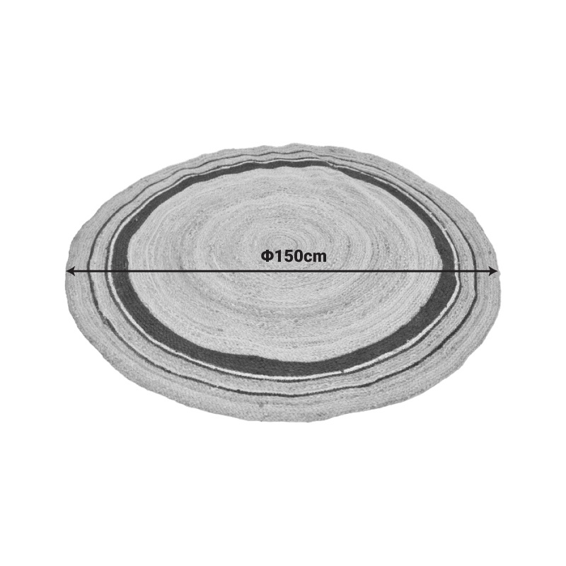 Covor forma rotunda, Regaleto, Pako, Natural 150x150x0 cm - 2