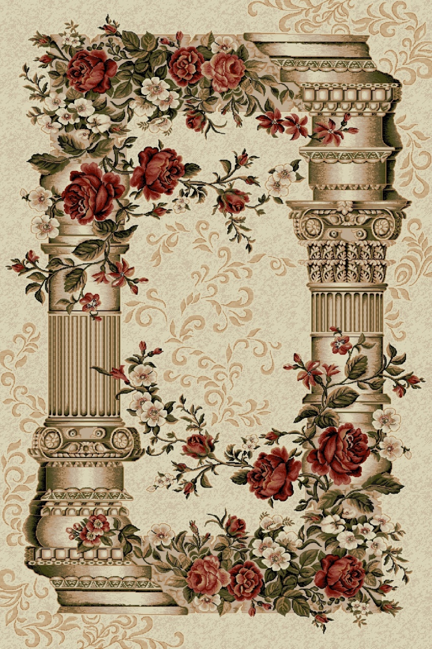 Covor, Lotos, Crem, 150x230 cm, Delta Coloane 532