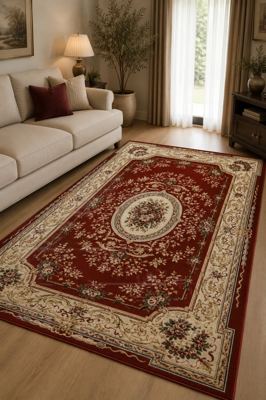 Covor, Lotos, Rosu, 60x110 cm, Delta 568 210