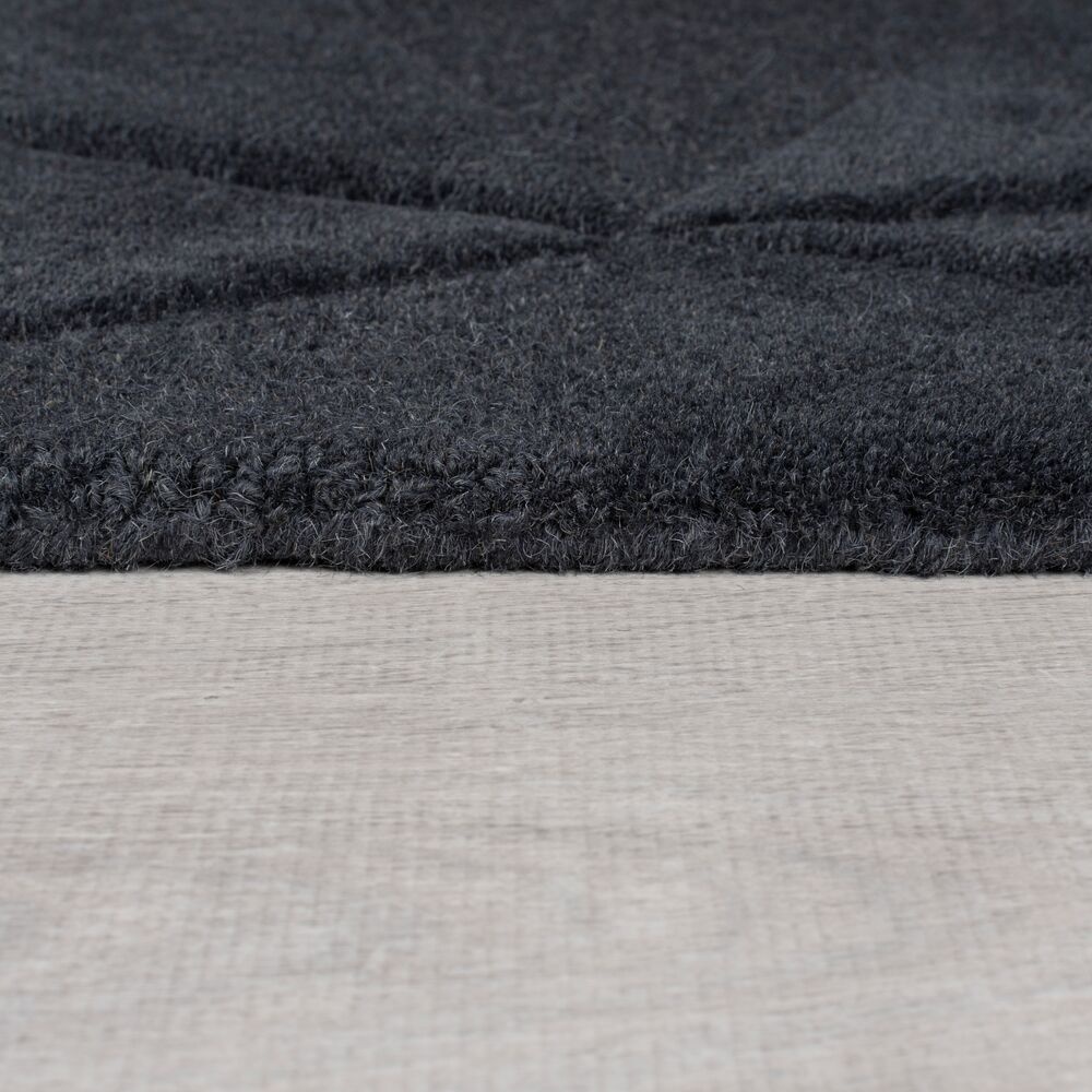 Covor rotund Shard Gri inchis 160x160 cm, Flair Rugs