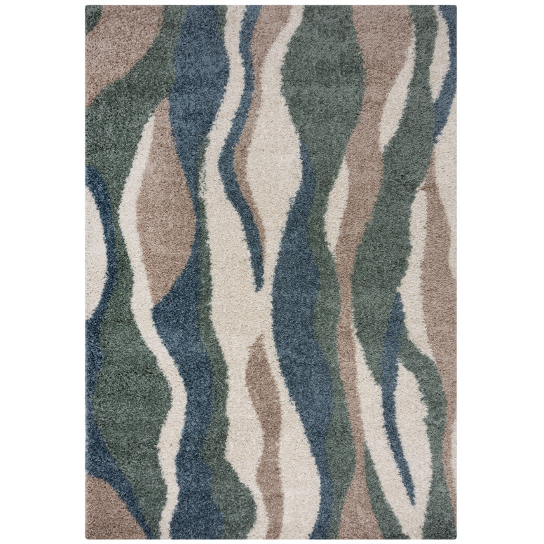 Covor Stream Albastru/Verde 200X290 cm, Flair Rugs - 1 | YEO