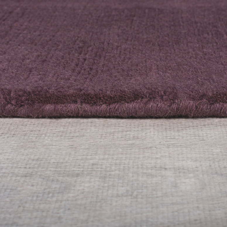 Covor Textured Wool Border Violet 200X290 cm, Flair Rugs