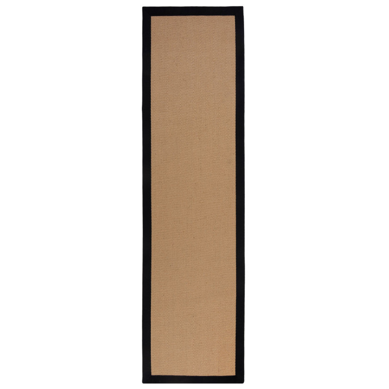 Covor traversă Kira Jute Negru 60X800 cm, Flair Rugs