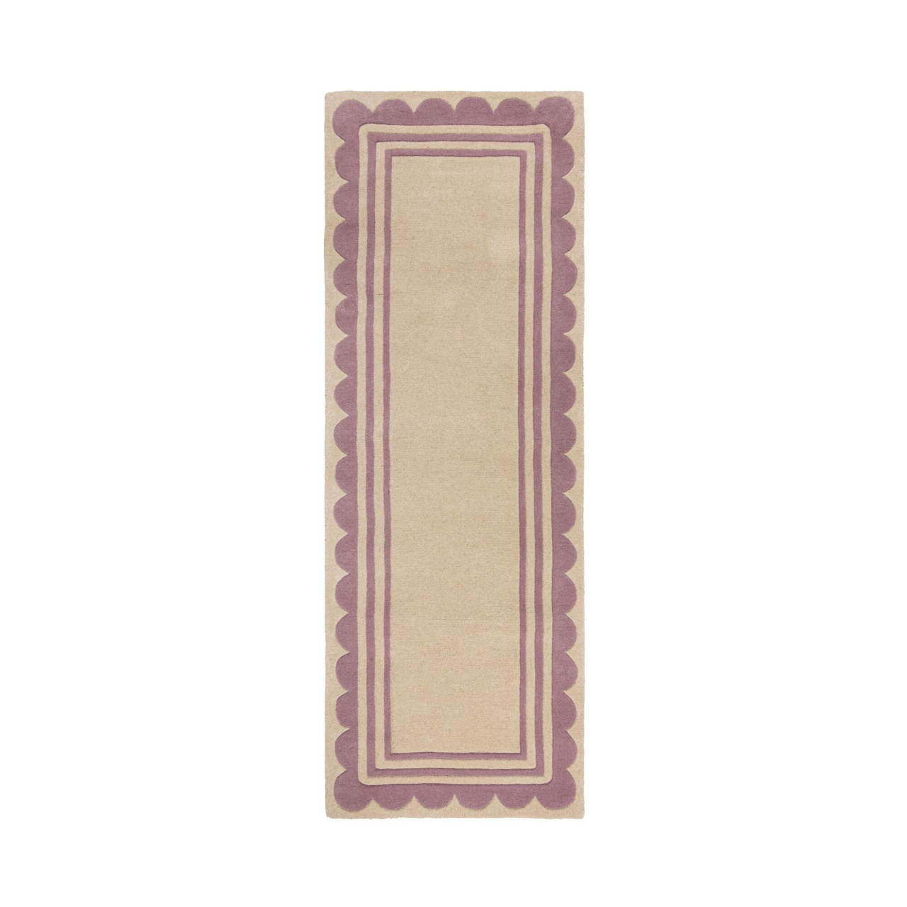 Covor traversa Lois Scallop Verde 80X230 cm, Flair Rugs - 1 | YEO