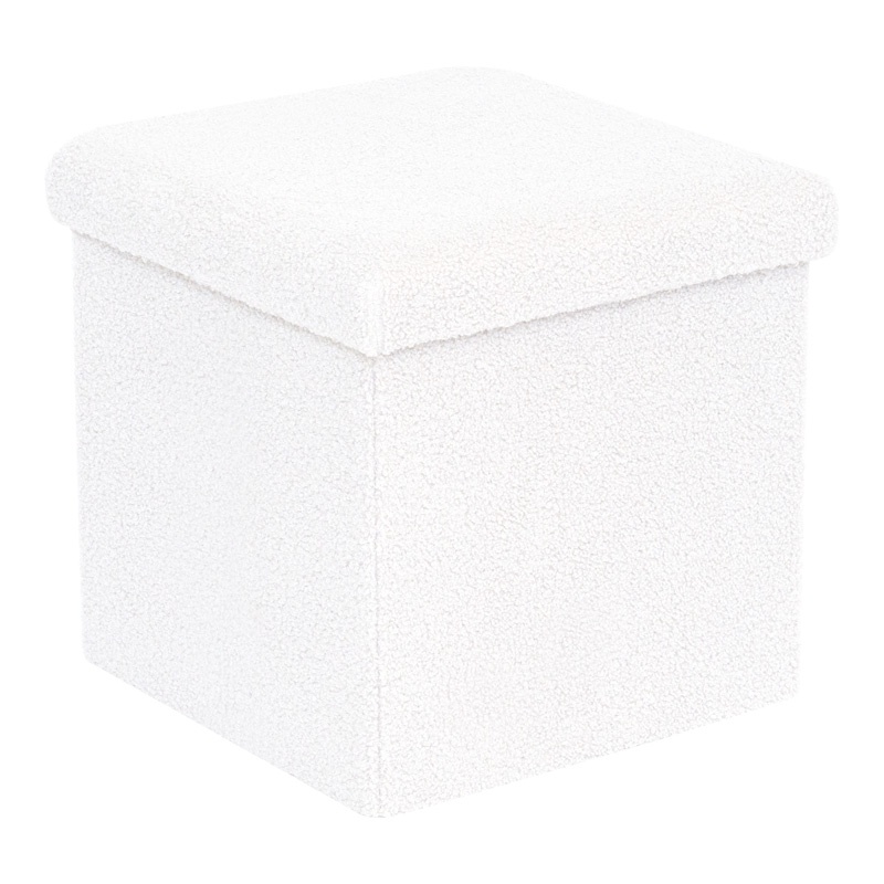 Cufar depozitare Ottoman Crystal Alb 38x38x38 cm