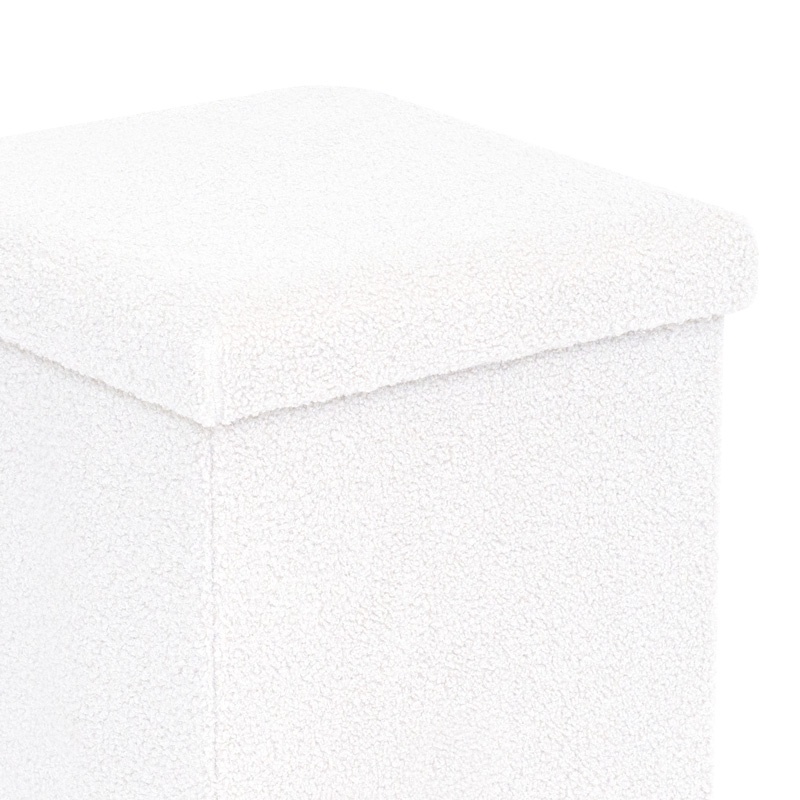 Cufar depozitare Ottoman Crystal Alb 38x38x38 cm - 1 | YEO