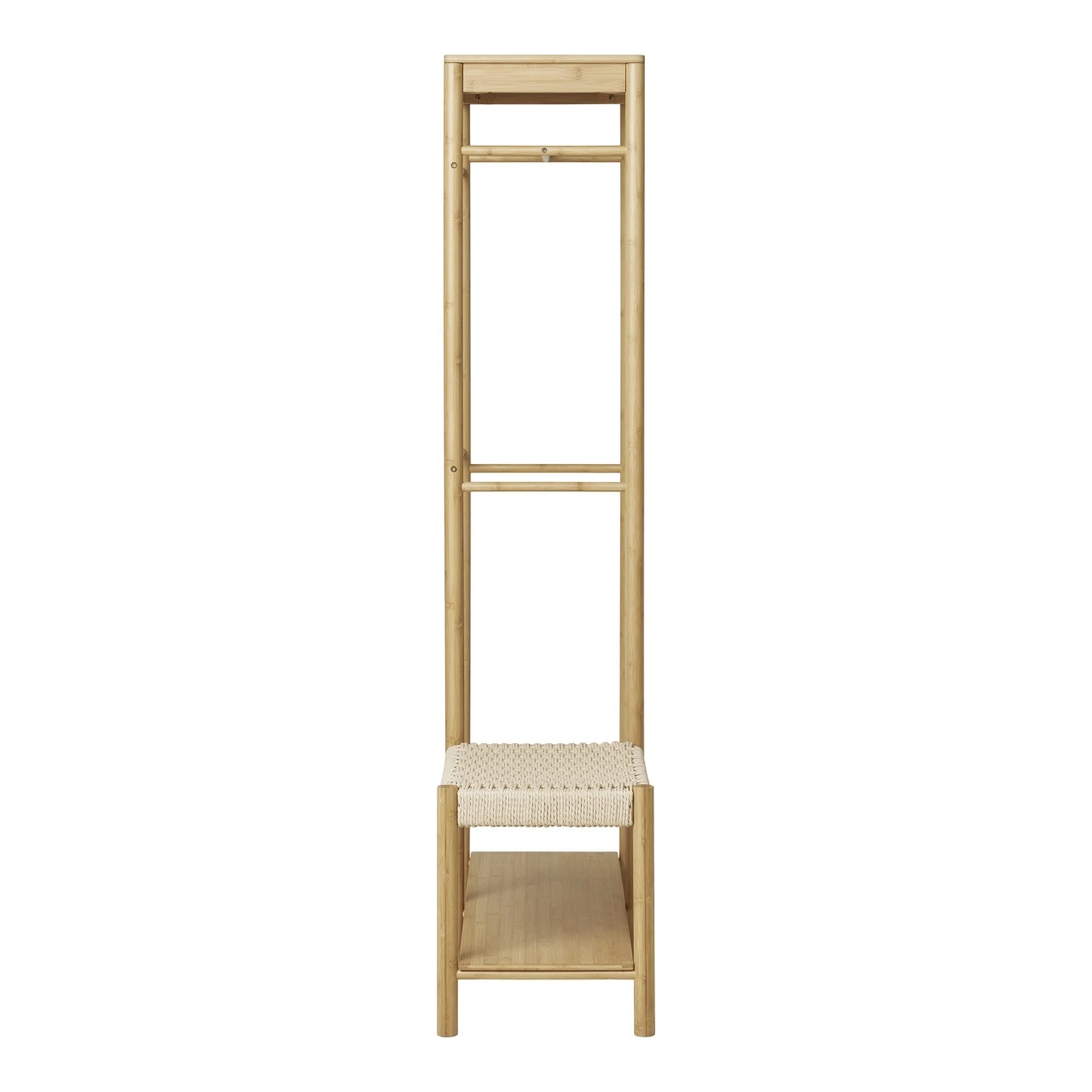 Cuier cu banca Ember, Natural, 95x36x165 cm