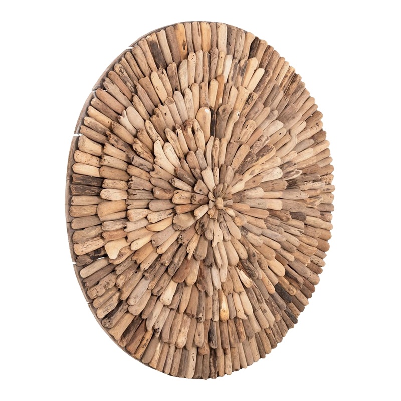 Decoratiune de perete din lemn Wargrene Boho Pako World Natural 100x100x6 cm - 1 | YEO