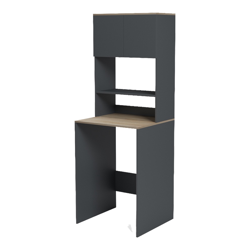 Dulap baie masina de spalat, Chaxe, Pako, Antracit 65x32.5x183.6 cm - 4