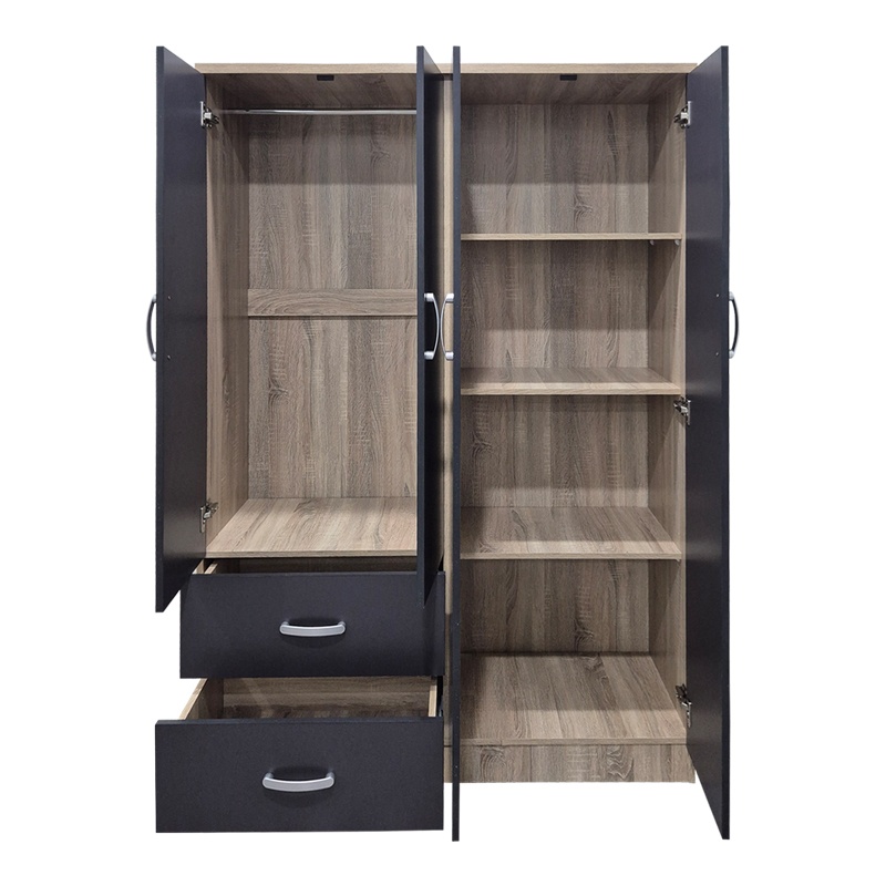 Dulap cu 2 sertare, Athos, Pako, Sonoma 120.5x42x181 cm - 4